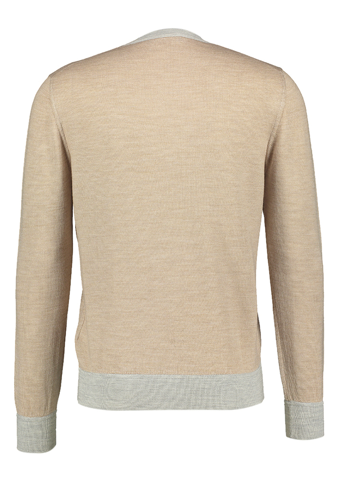 Beige dunne wollen trui Gran Sasso
