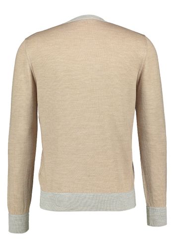Beige dunne wollen trui Gran Sasso