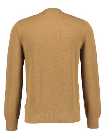 Bruinkleurige katoenen pull met ronde hals Gran Sasso