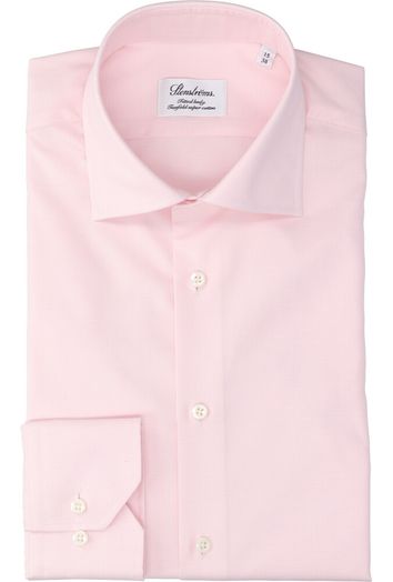 Roze katoenen hemd (regular fit) met lange mouwen Stenströms
