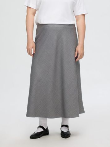 Grijze lange rok Selected 