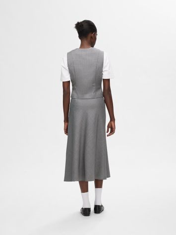 Grijze lange rok Selected 