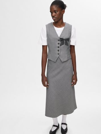 Grijze lange rok Selected 