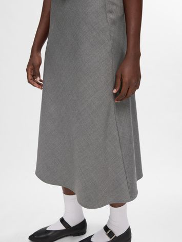 Grijze lange rok Selected 