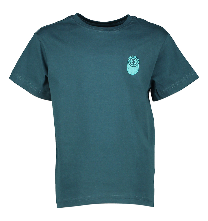 Petrolblauwe t-shirt met opdruk Element
