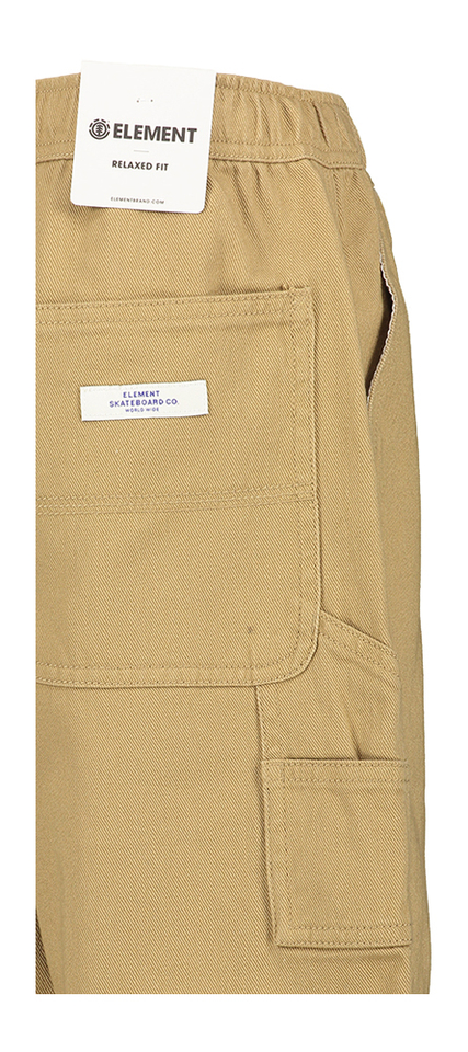 Camel kleurige short met elastiek Element