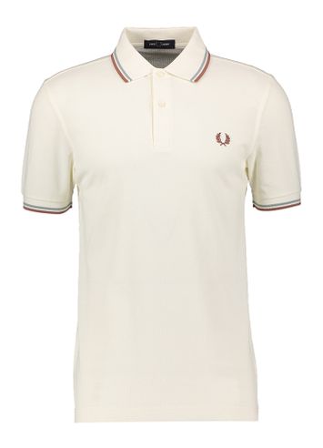 Ecru polo met logo Fred Perry