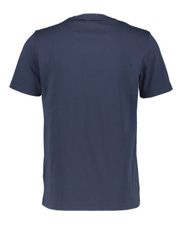 Donkerblauwe T-shirt met logo Fred Perry