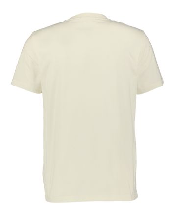 Ecru t-shirt met merknaam Fred Perry 