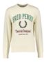 Ecru sweater met opdruk Fred Perry 