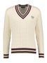 Witte trui met bordeaux details Fred Perry