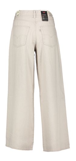 Beige linnen straight leg jeans mid waist Levi's
