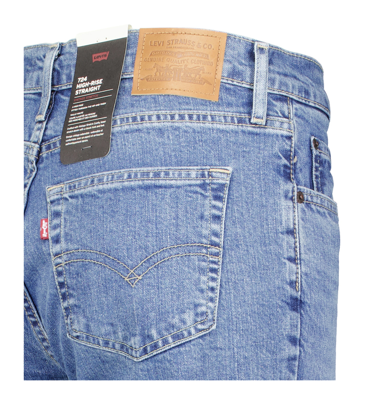 Lichtblauwe straight fit jeans High Rise Levi's