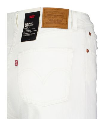 Witte straight ankle fit met hoge taille Levis