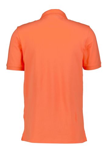 Koraalkleurige katoenen polo Lyle & Scott
