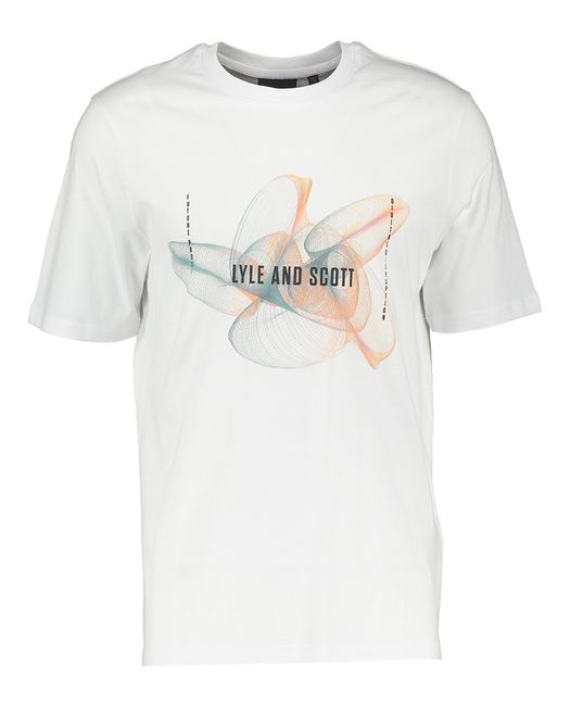 Witte t-shirt met korte mouwen Lyle & Scott