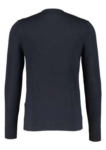 Donkerblauwe katoenen turi met blauw merklogo Lyle & Scott 