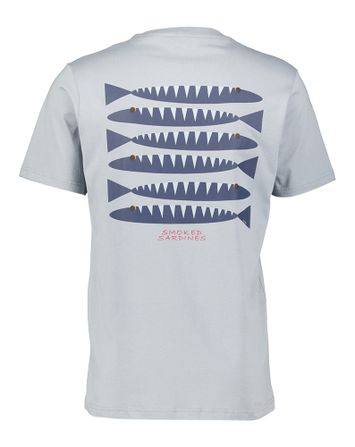 Grijze t-shirt met print op de rug Antwrp