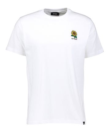 Witte t-shirt met zonnenbloem Antwrp 