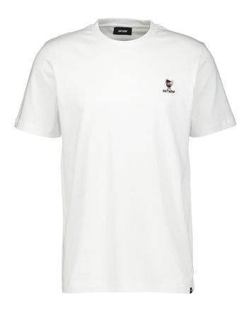 Witte katoenen t-shirt met logo Anwrp