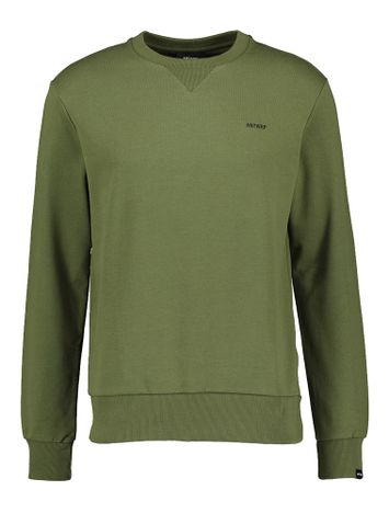 Kakigroene sweater met ronde hals Antwrp
