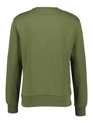Kakigroene sweater met ronde hals Antwrp