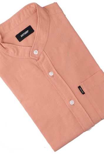 Roze linnen hemd ( regular fit) met lange mouwen Antwrp