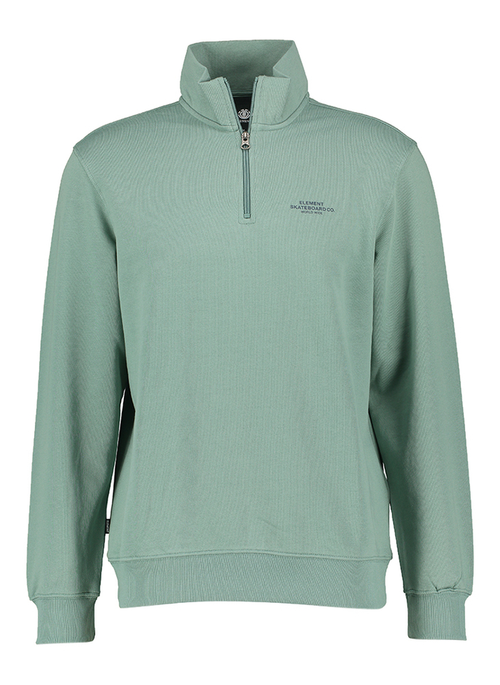 Groene trui met korte rits Element 