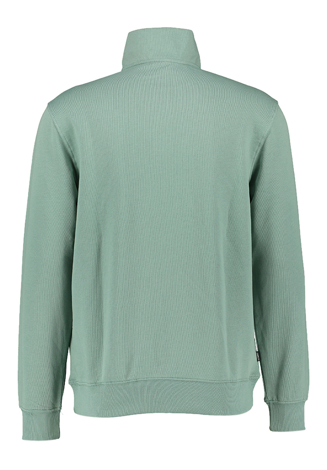 Groene trui met korte rits Element 