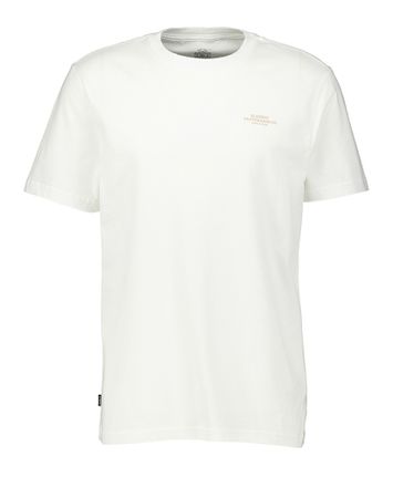 Witte katoenen t-shirt met logo Element