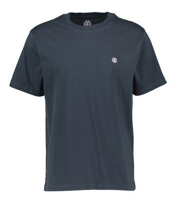 Donkerblauwe t-shirt met merklogo Element 
