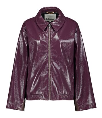 Bordeaux oversized vest in leather look Helsa Bellerose