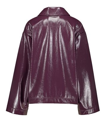 Bordeaux oversized vest in leather look Helsa Bellerose
