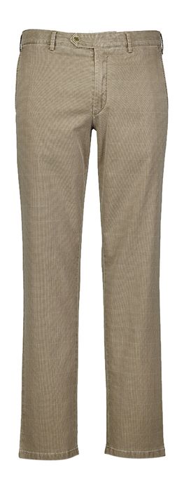 Bruine slim fit broek Meyer