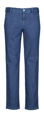 Blauwe chino in jeans look Meyer