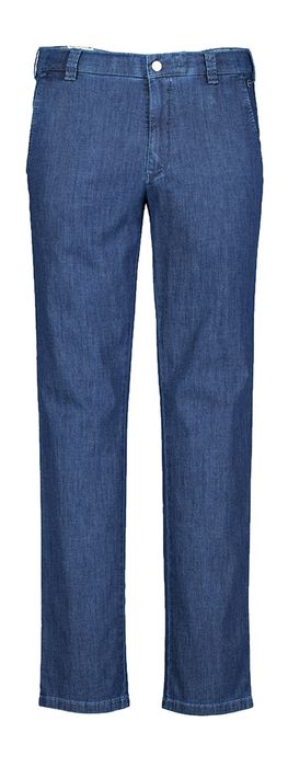 Blauwe chino in jeans look Meyer