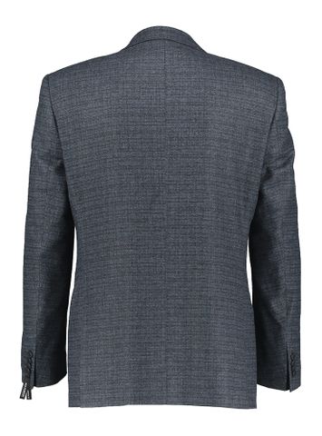 Donkerblauwe geklede blazer met structuur regular fit Roy Robson