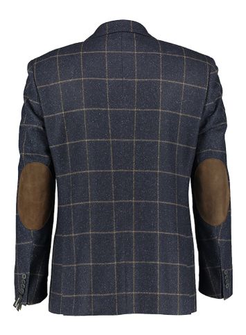 Donkerblauwe blazer met ruiten Roy Robson 