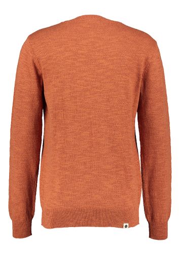 Oranje katoenen pull met ronde hals Anerkjendt
