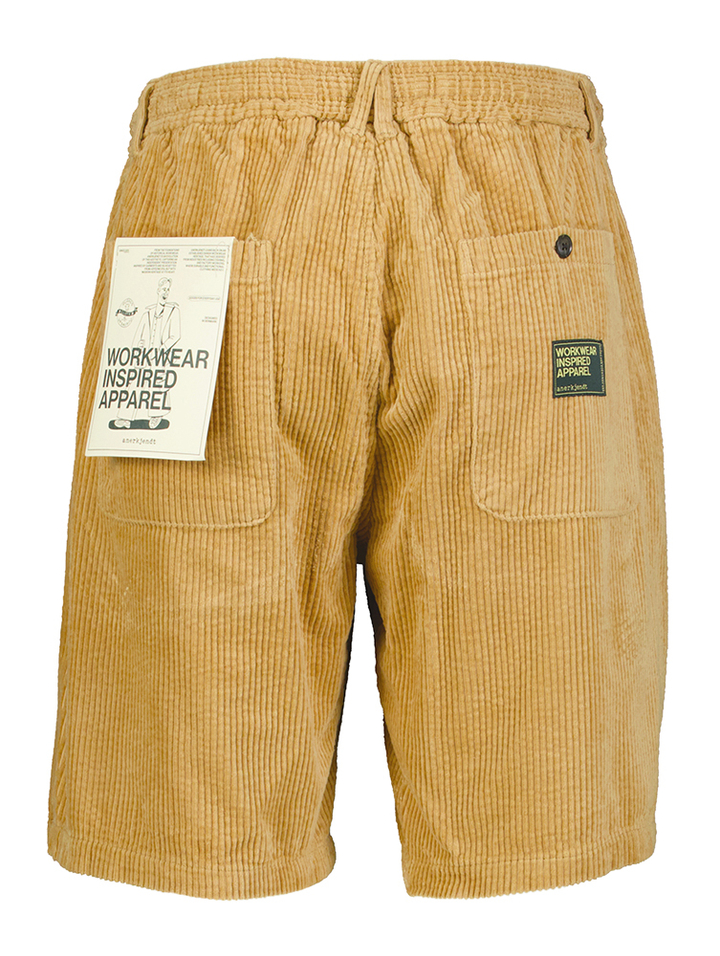 Cognac ribfluwelen short Anerkjendt 