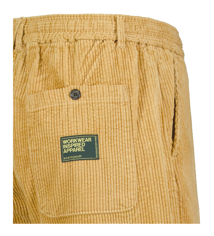 Cognac ribfluwelen short Anerkjendt 