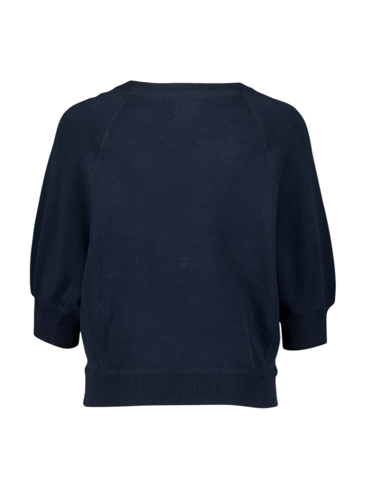 Donkerblauwe katoenen oversized trui Anglet Bellerose