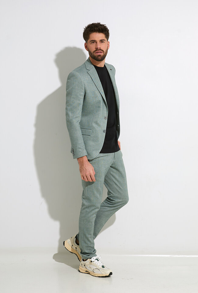 Lichtgroen geklede broek Zuitable 