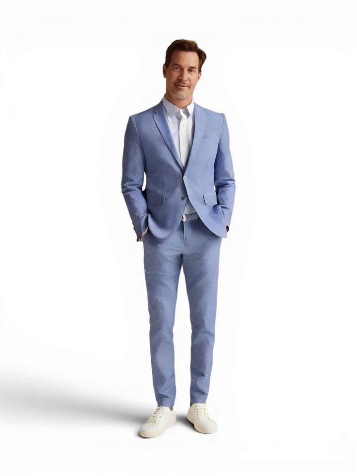 Jeansblauwe blazer Zuitable