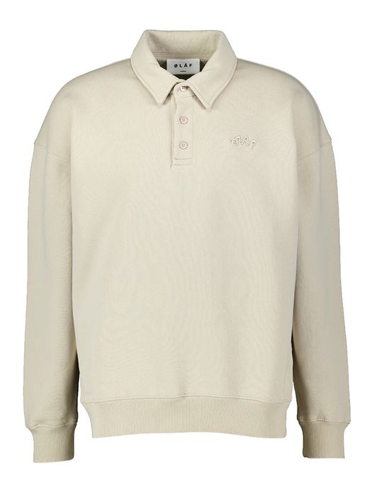 Beige trui met kraag Olaf