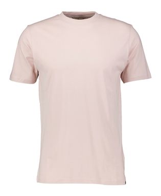 Dstrezzed Oudroze katoenen t-shirt met ronde hals en korte mouwen Mod