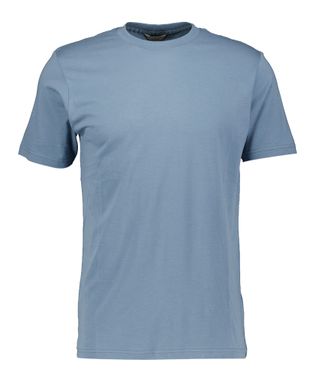 Dstrezzed Petrolblauwe katoenen t-shirt met ronde hals en korte mouwen Mod