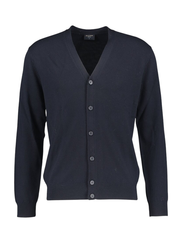 Blauwe gilet met knopen Olymp