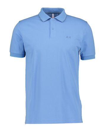 Lichtblauwe polo met korte mouwen Sun 68