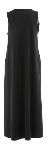 Zwarte lange mouwloze jurk met freule detail Psophia